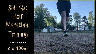 1:40 Half Marathon Training | 6 x 400m Track @JonsConsciousLife