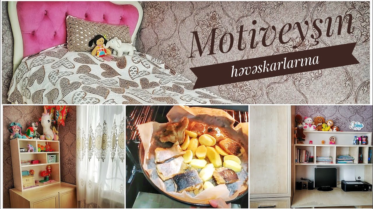 #Evimintəmizliyi🧺Pasdelləri dəyişdim//Qızıl🐠balığı duxovkada bişirdim/Oyuncaqları azaltdım/#Vlog