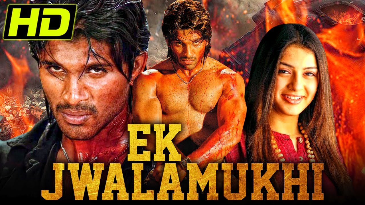 Allu Arjun Telugu Superhit Action Hindi Dubbed Movie l Ek Jwalamukhi Desamuduru l Hansika Motwani