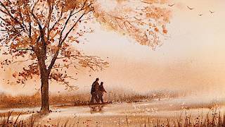 Atmospheric Watercolour Landscape - Using Just 2 COLOURS