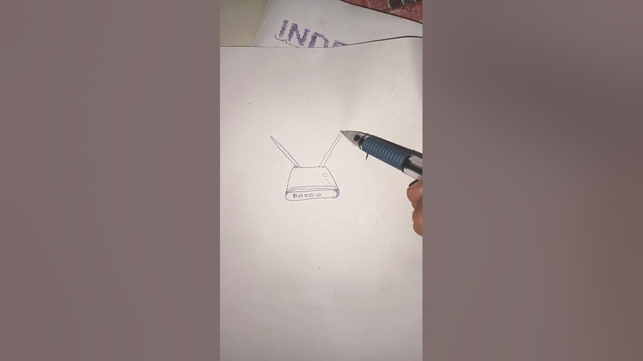 how to draw Router. YouTube