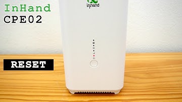 InHand CPE02 router 5G Wi-Fi 6 dual band • Factory reset