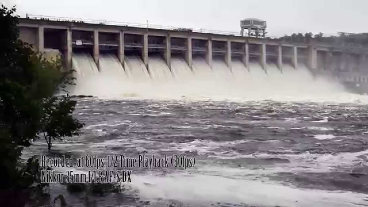Lake of the Ozarks Dam (During flooding) YouTube