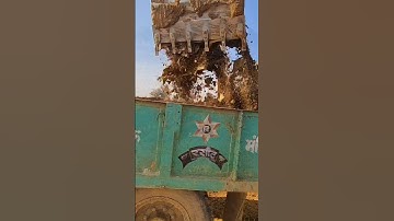 JCB Mitti Mud Loading |  Fast Loading Work #shorts