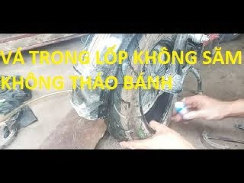 Video Cách Vá Trong Lốp Không Săm Xe Máy Điện Không Cần Tháo... - youtube