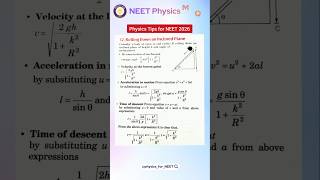 Physics tips for ReNEET 2026#Shorts