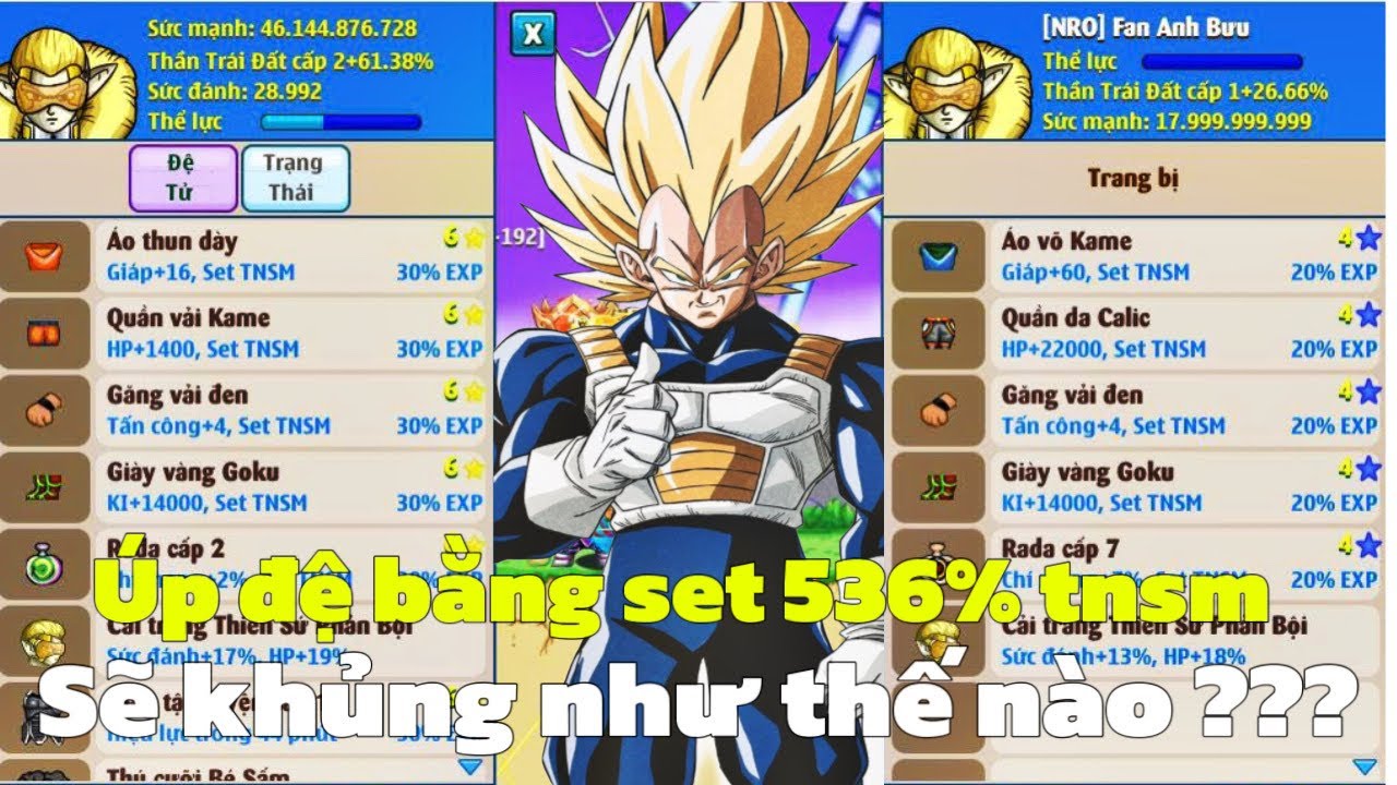 Hồi Sinh Ngọc Rồng - Úp Đệ Tử Bằng Sét 536% TNSM Sẽ Khủng Khiếp NTN ?