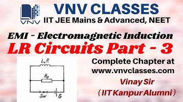 LR Circuits, Self Inductance Part-3 | IIT JEE, NEET | by Vinay IIT Kanpur Alumni