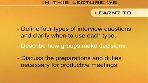 Conducting Meetings | Introduction to e-Learning & Teaching for Faculty | VU001F_Topic103