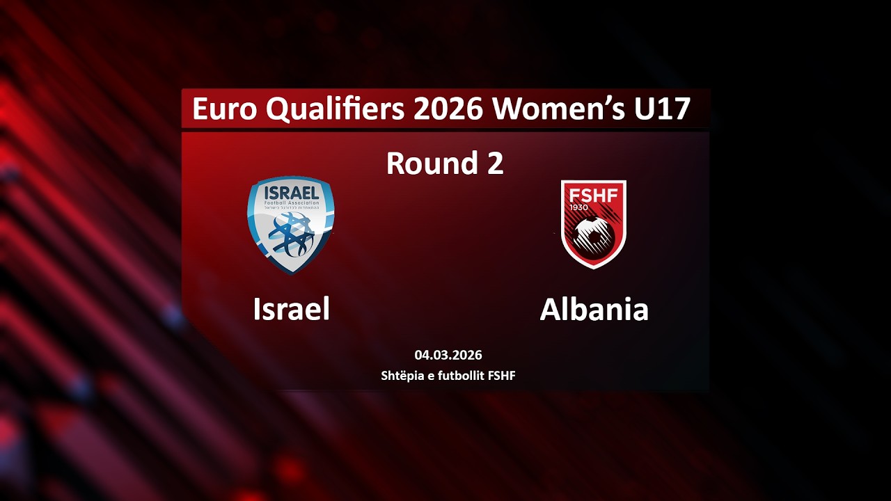 LIVE | Israel - Albania | 2026 Women's Under-17 Round 2 - GrpB2 | 04.03.2026