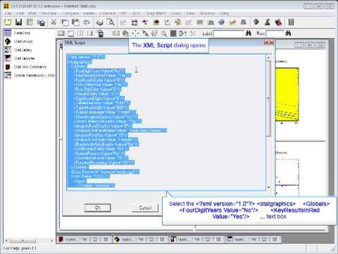 Statgraphics XML Scripts