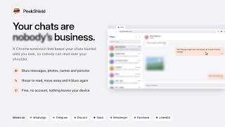 PeekShield: Blur Your Chats on WhatsApp, Messenger, Telegram, Discord, Slack & More screenshot 5