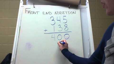 Addition Strategy - Front End Addition