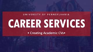 Resumes: Creating Academic CVs
