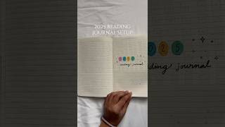 my minimal 2025 reading journal ✨ #readingjournal #journaling #journalflipthrough #booktube