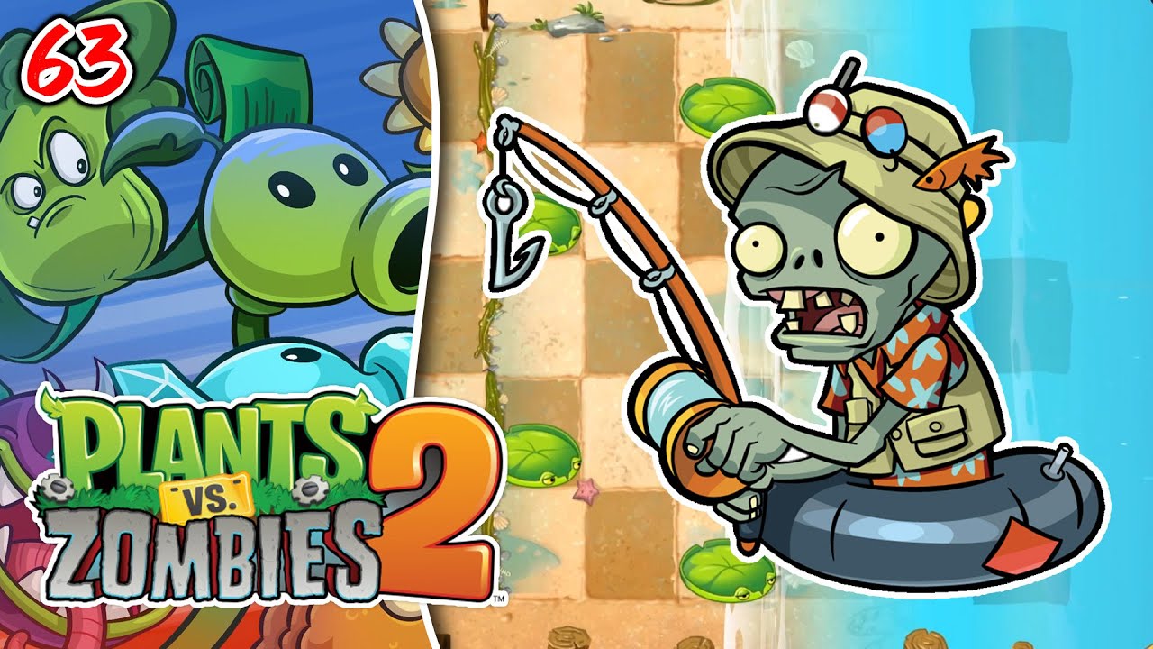 EL MOLESTO ZOMBI PESCADOR | PLANTS VS ZOMBIES 2 #63 | Gameplay Español ...