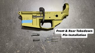 How to Install AR15 Front & Rear Takedown Pins