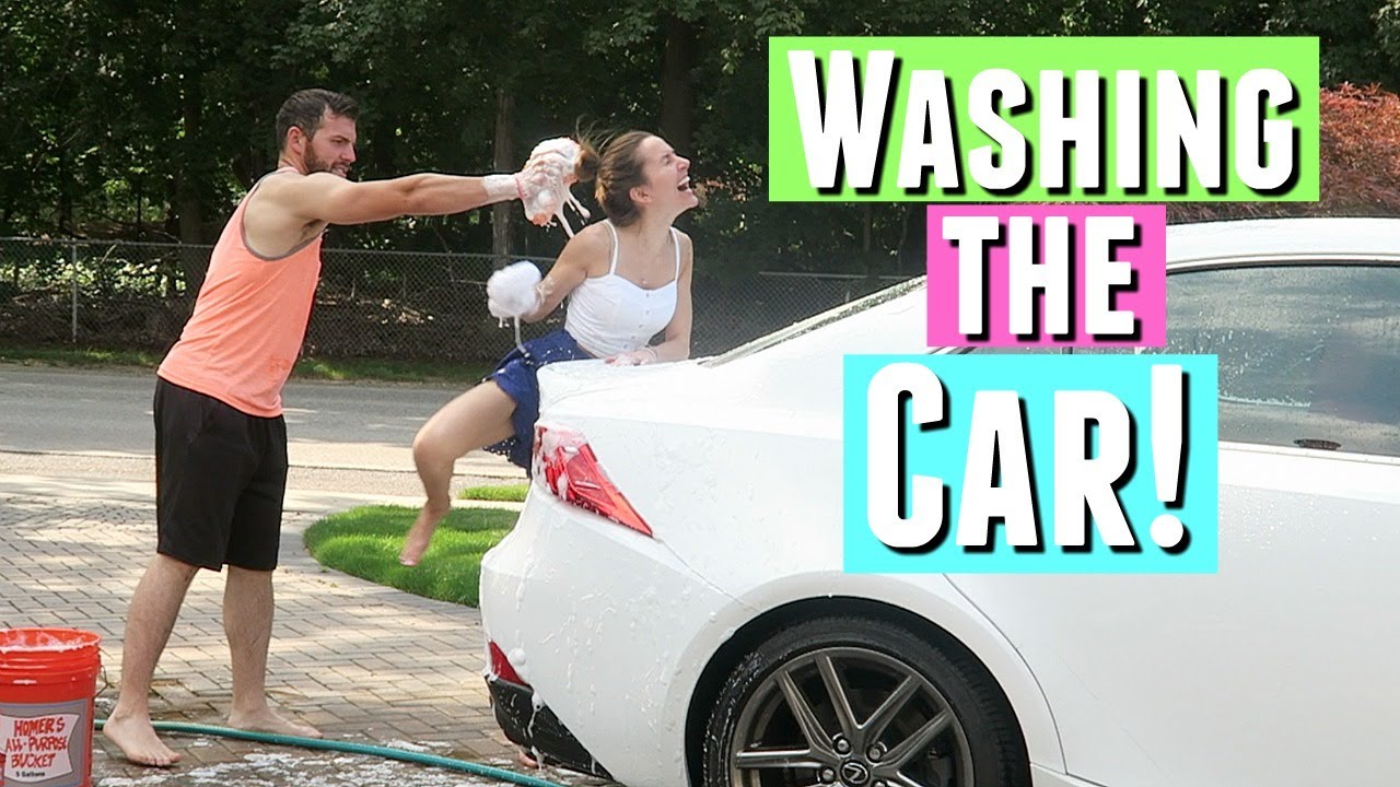 WASHING THE CAR & CLEANING THE CAR AT HOME ON THE FOURTH OF JULY! YouTube
