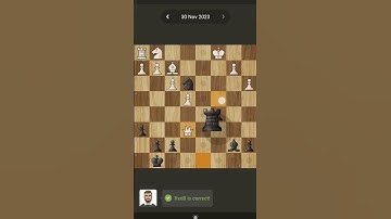 Chess Daily puzzle No 61: 30/11/2023 #dailypuzzle  #chesspuzzles