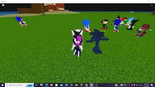 Harmony the Jackal visits Sonic pulse in Roblox