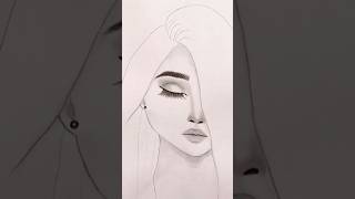 رسم فتاة/بنت سهل جداً-How to draw a girls face is very easy drawing