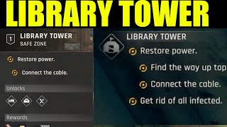 Dying light the beast - library tower walkthrough | Restore power | find a way up to | connect cable