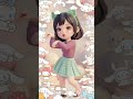 Meow meow, cute girl dancing