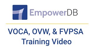 VOCA, OVW, & FVPSA Training Video