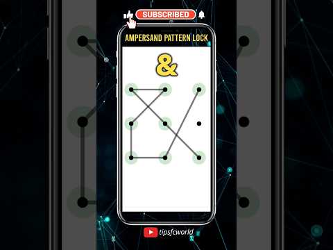 New Ampersand (u0026) Pattern Lock by #tipsfcworld #shorts #patternlock