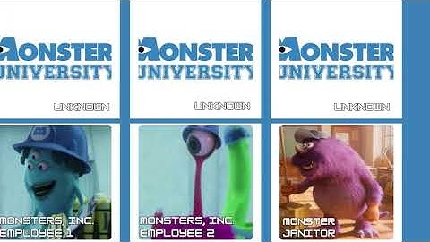 VOICE OVER (UNKNOWN) AND CHARACTER ANIMATION MONSTER UNIVERSITY (2013) PART 3