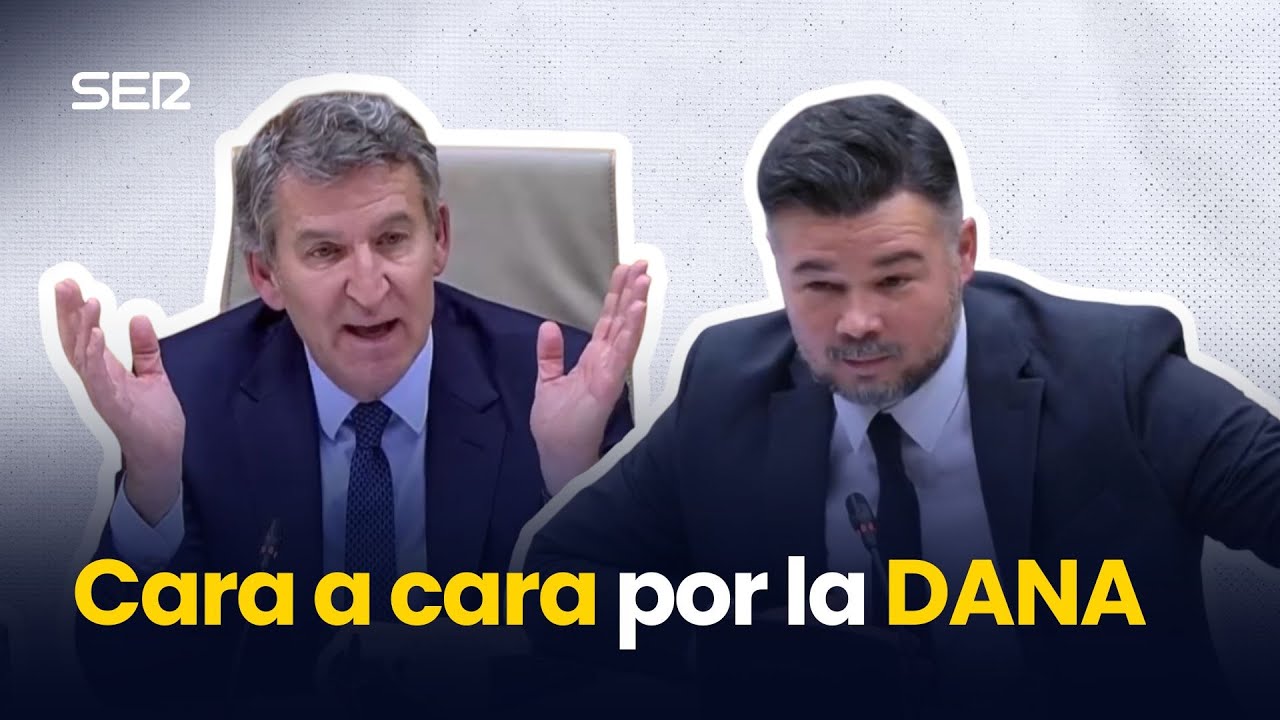 El CARA a CARA de FEIJÓO y RUFIÁN en la COMISIÓN de la DANA