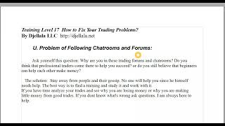 Problem of Following Chat Rooms and forums I Djellala Explains