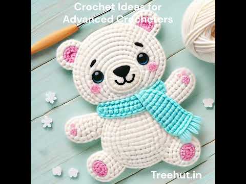Crochet Winter Animals Ideas for Appliques and Coasters