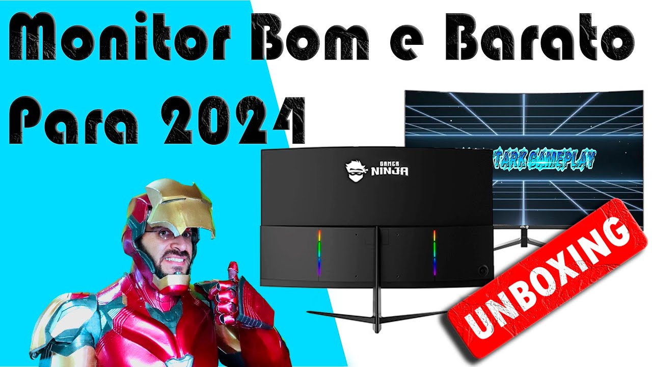 Monitor Bom e Barato Para 2024 27 Polegadas Quad HD Gamer Ninja