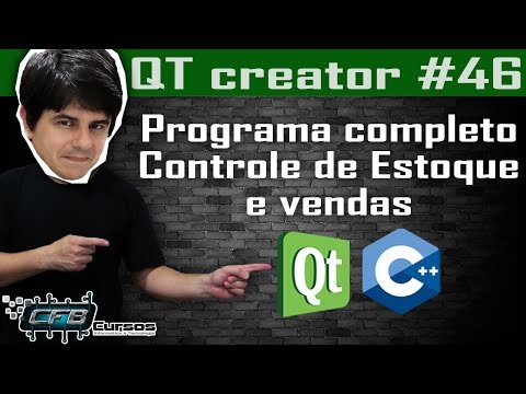 Programa Completo - Controle de Estoque e Vendas - P1 / Curso de QT Creator C++ #46