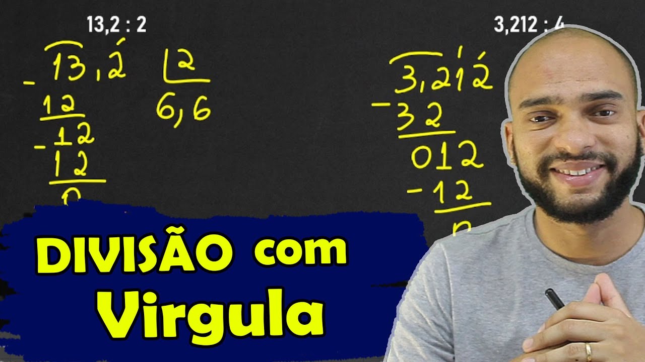Como fazer DIVISÃO com vírgula no dividendo - Conta de dividir com ...