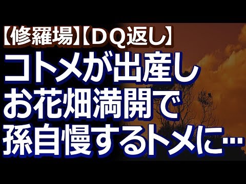 【修羅場】【ＤＱ返し】 中距離に嫁いだコトメが出産して、トメがお花畑満開で孫自慢エンドレス。トメの気持ちはわかるけれど…