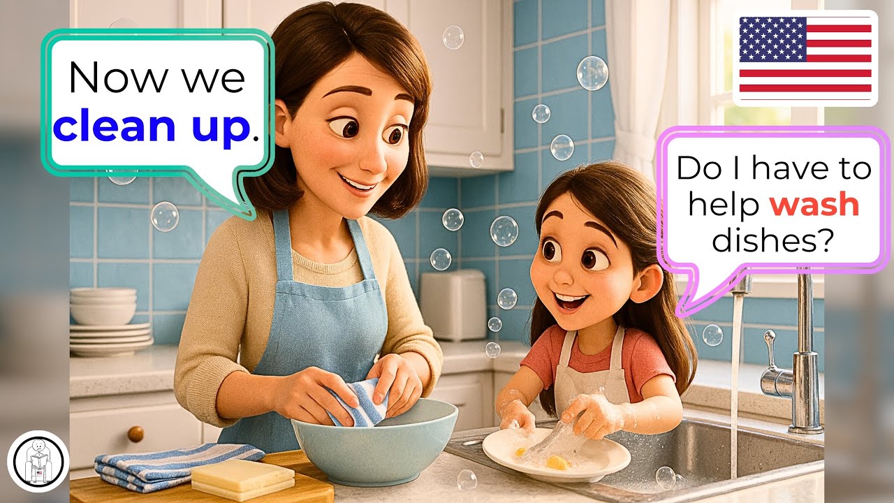 🇺🇸 Учите английский с естественными разговорами матери и дочери на кухне | Практика английского A...