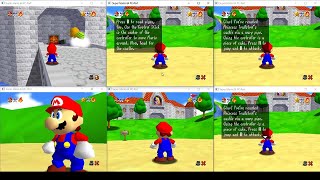 6 Super Mario 64s at ONCE!