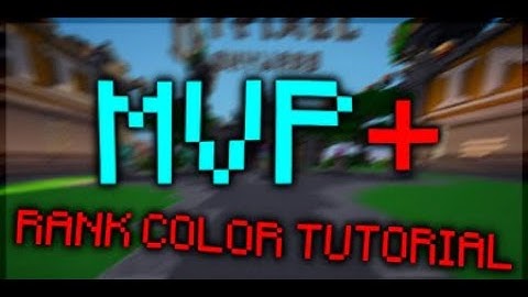 How to change your MVP+ OR MVP++ RANK COLOR ON HYPIXEL!