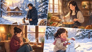 A Cozy Family Trip to the Snowy Mountains ❄️🏔️ | Ghibli-Inspired Winter Life & Cooking