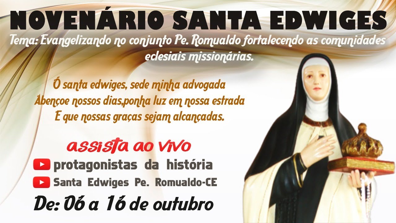 Novenário de Santa Edwiges 4ª novena na capela de Santa Edwiges no