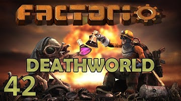 Factorio 1.0 DeathWorld: URANIUM AMMO AND MASSIVE WALLS! Let