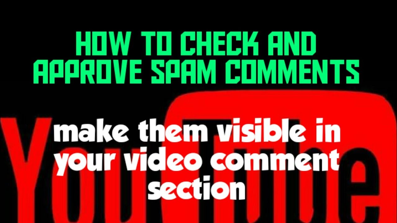 How To Check Spam Comments YouTube how-to-check-spam-comments-youtube