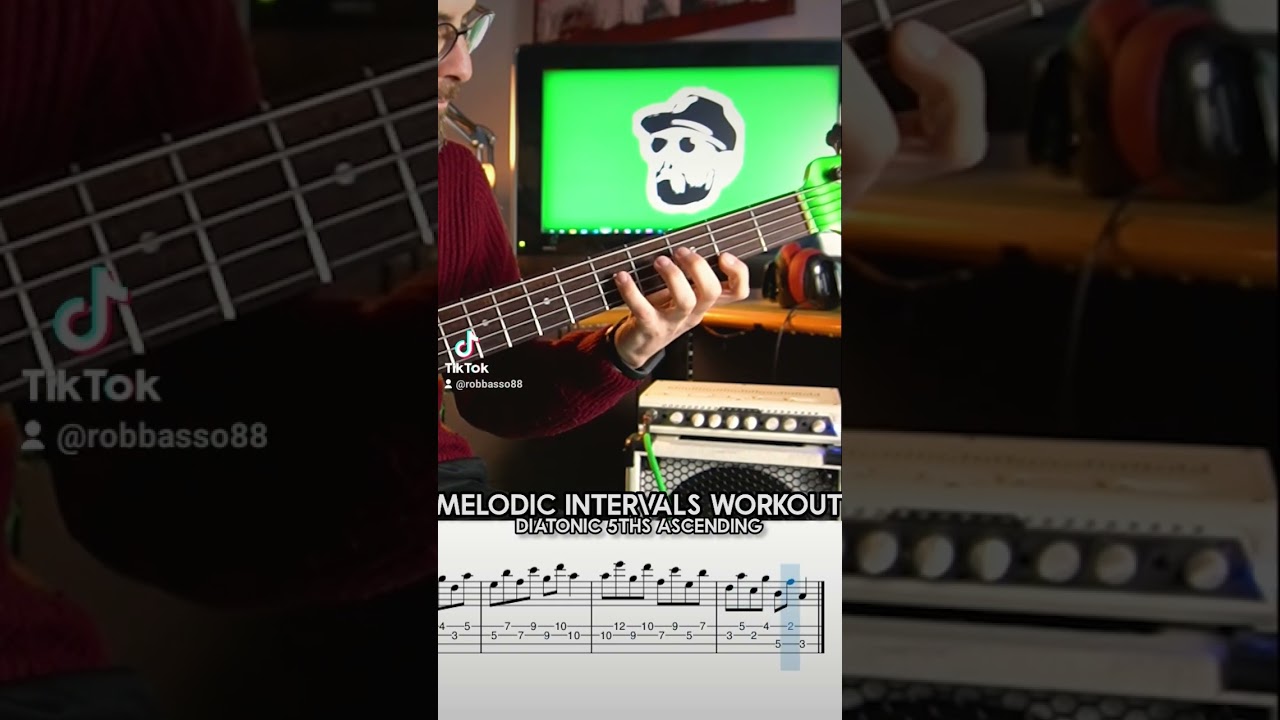 melodic intervals workout - diatonic 5ths on major scale 🤓📝🎶