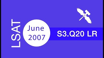 LSAT PrepTest June 2007 Section 3 Question 20 We should accept the - 7Sage
