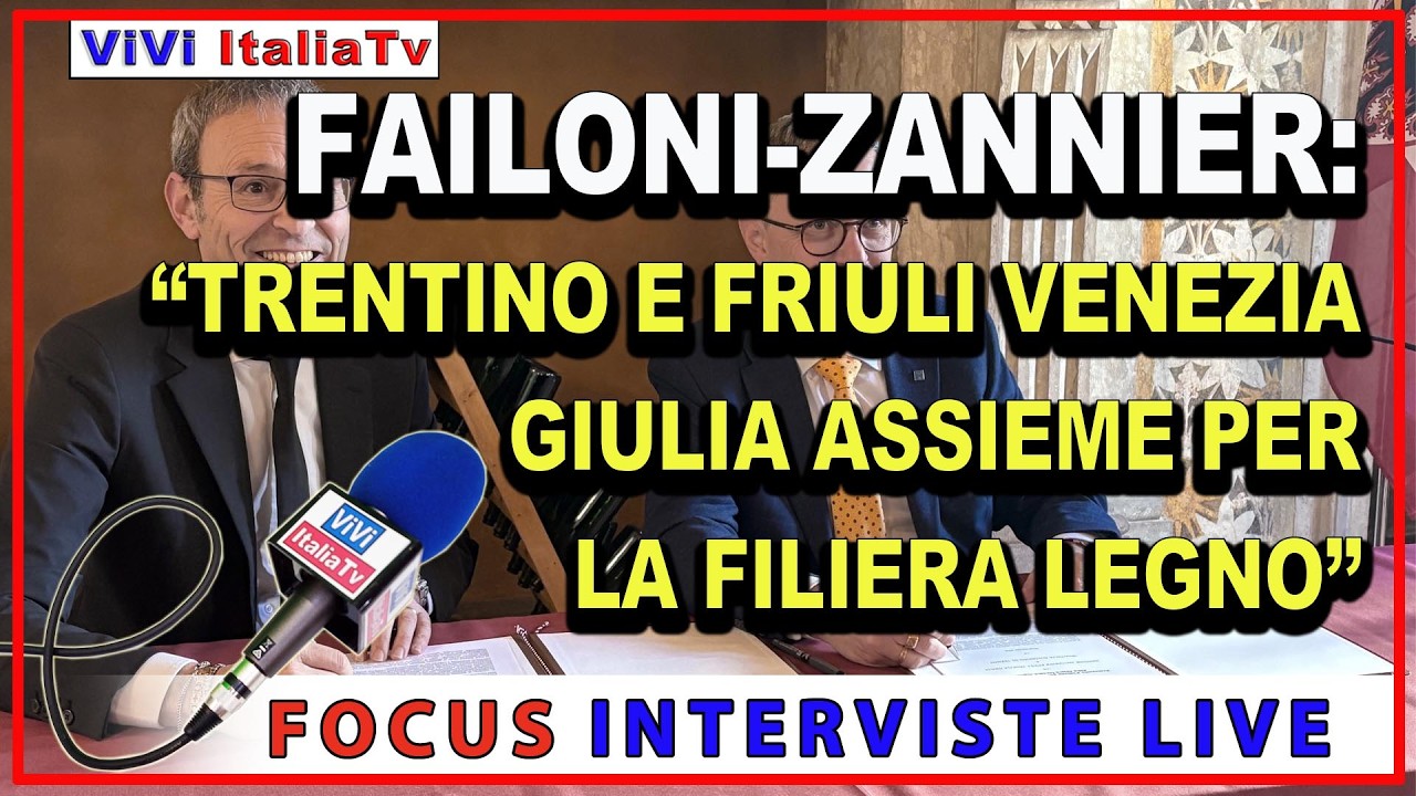 Gestione integrata della filiera foresta-legno, accordo tra Trentino e il Friuli Venezia Giulia