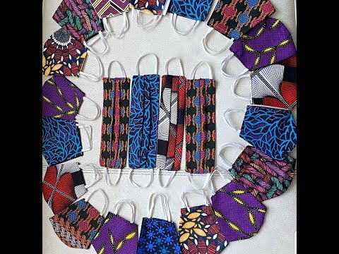 Mascarilla Tutorial DIY (Ankara AFRICANO IMPRESO MASCARILLA)