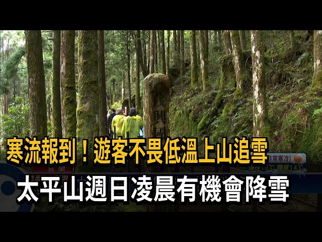 2000m以上高山有望降雪 太平山湧追雪民眾－民視台語新聞