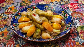 Shemakhanskaya Dolma - Stuffed cabbage rolls with pears and quince | Stalic Khankishiev Azerbaijan